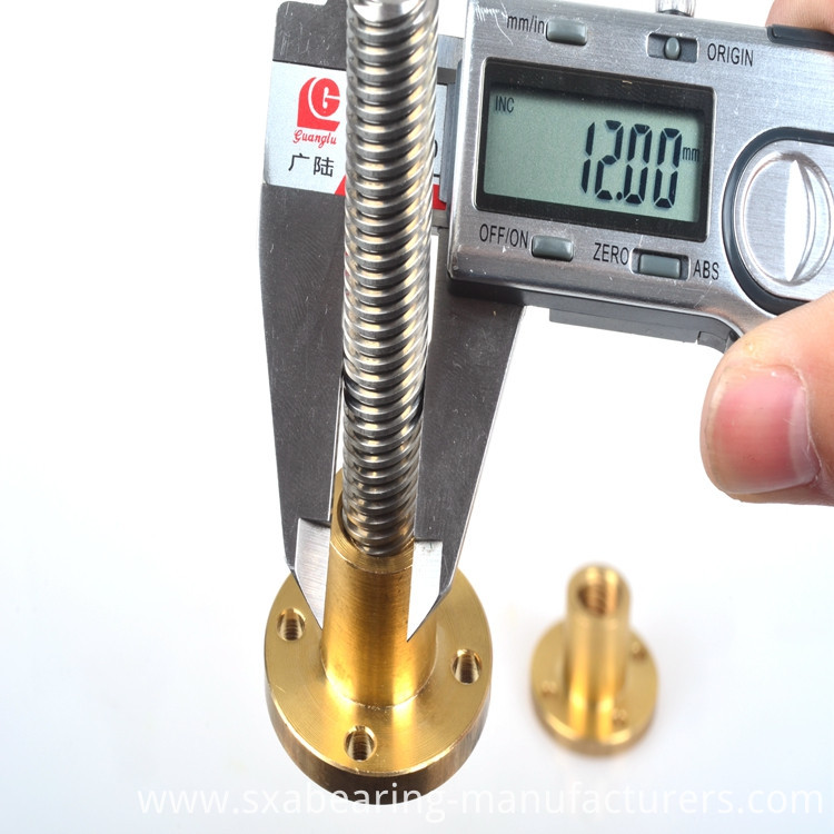 12mm Screw with Brass Nut Tr12
